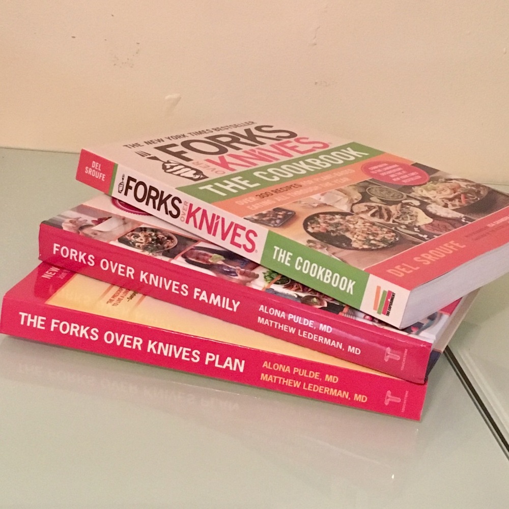 BUNDLE of THREE Forks over Knives cookbook’s! NEW